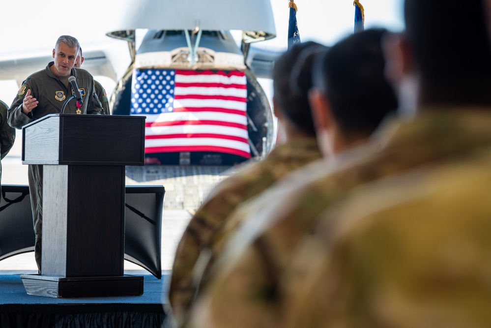 60th OG change of command ceremony