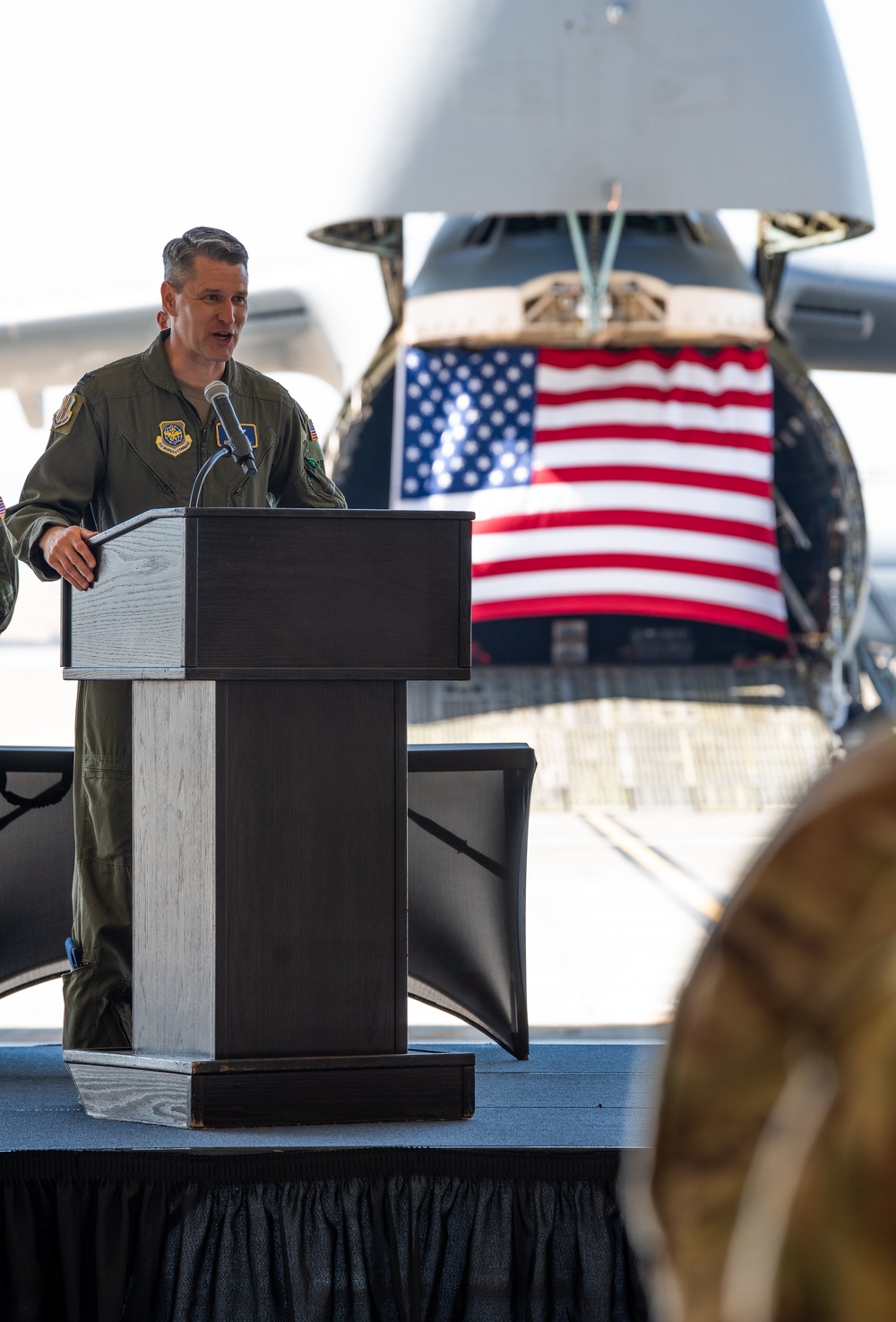 60th OG change of command ceremony