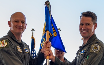60th OG change of command ceremony