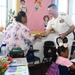U.S. Navy Rear Adm. Richard S. Lofgren visits Panama school with the Seabees