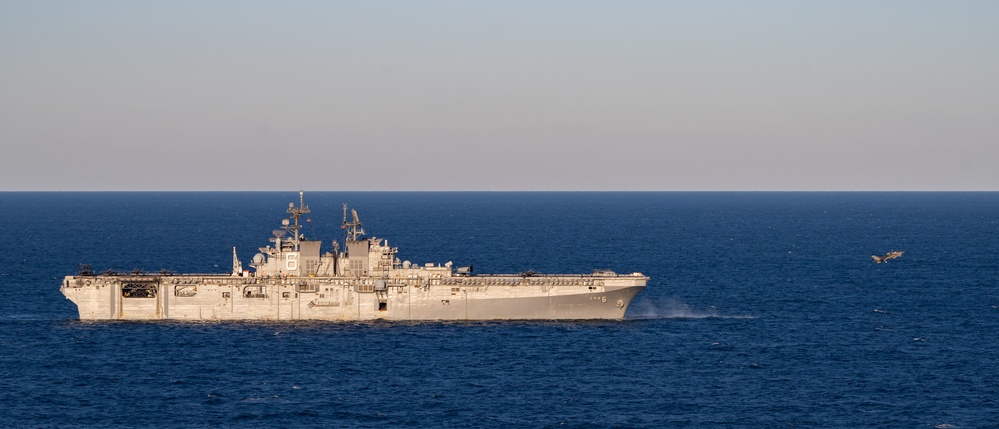 VMFA-242 82nd Birthday Flyover aboard USS America (LHA 6)