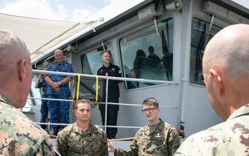 CNO, CMC Acknowledge Sailor At Sea