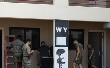 Yuma Marines repaint barracks