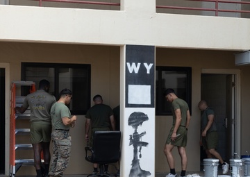 Yuma Marines repaint barracks