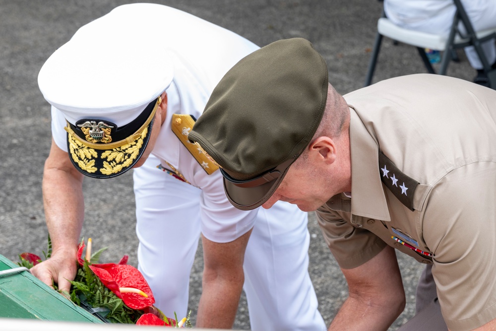 Wreath Laying at 75th Korean War Commemoration Ceremony