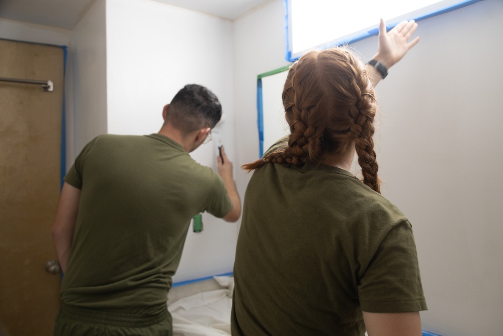 Yuma Marines repaint barracks