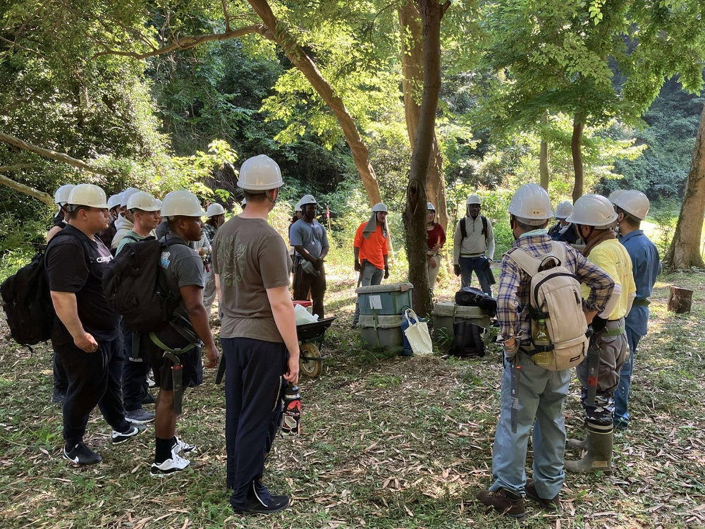 McCampbell Sailors Help Maintain Nagasaka Green Space