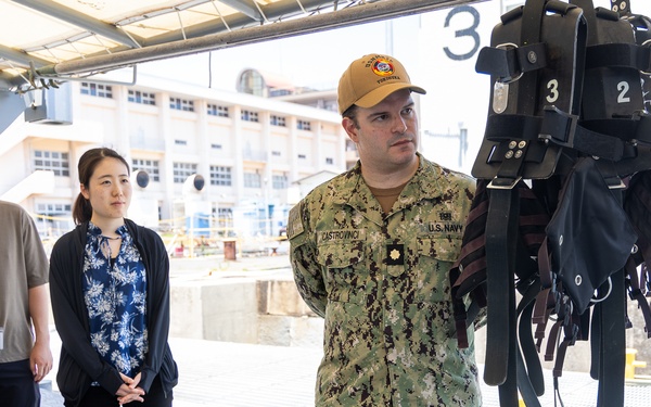 USNMRTC Japanese Fellows Visit to Waterfront Operations Department at SRF JRMC