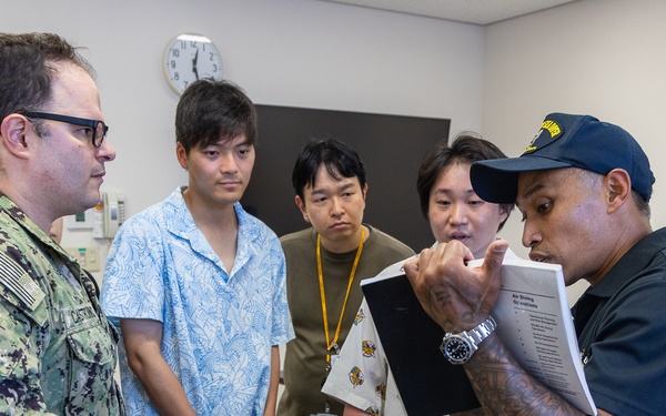 USNMRTC Japanese Fellows Visit to Waterfront Operations Department at SRF JRMC