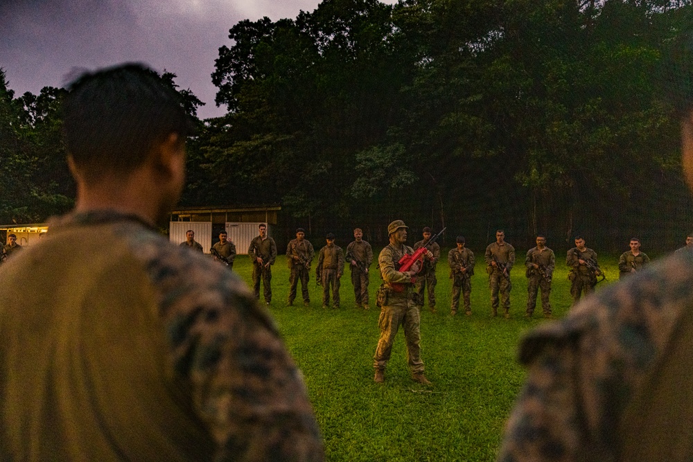 MRF-D 25.3: 3rd Bn., 11th Marines, conducts bayonet weapons training