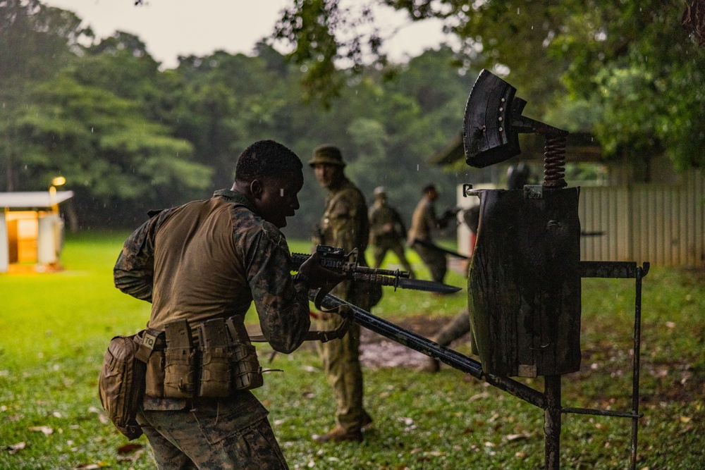MRF-D 25.3: 3rd Bn., 11th Marines, conducts bayonet weapons training