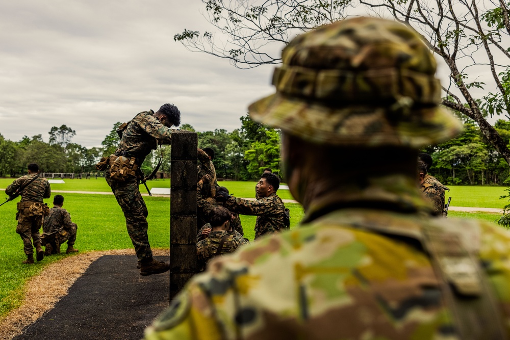 MRF-D 25.3: 3rd Bn., 11th Marines, participates in obstacle course