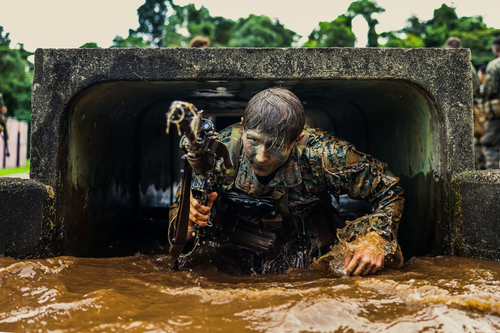 MRF-D 25.3: 3rd Bn., 11th Marines, participates in obstacle course