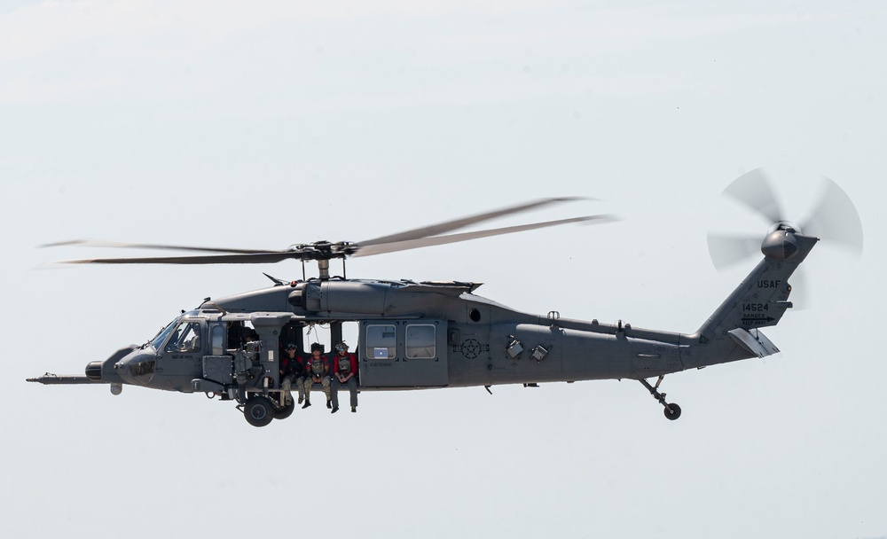 31st FW command team 56th RQS fini flight