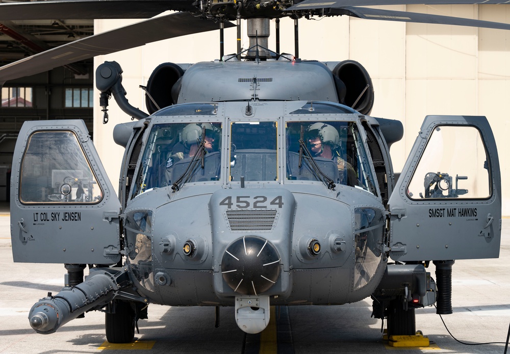 31st FW command team 56th RQS fini flight