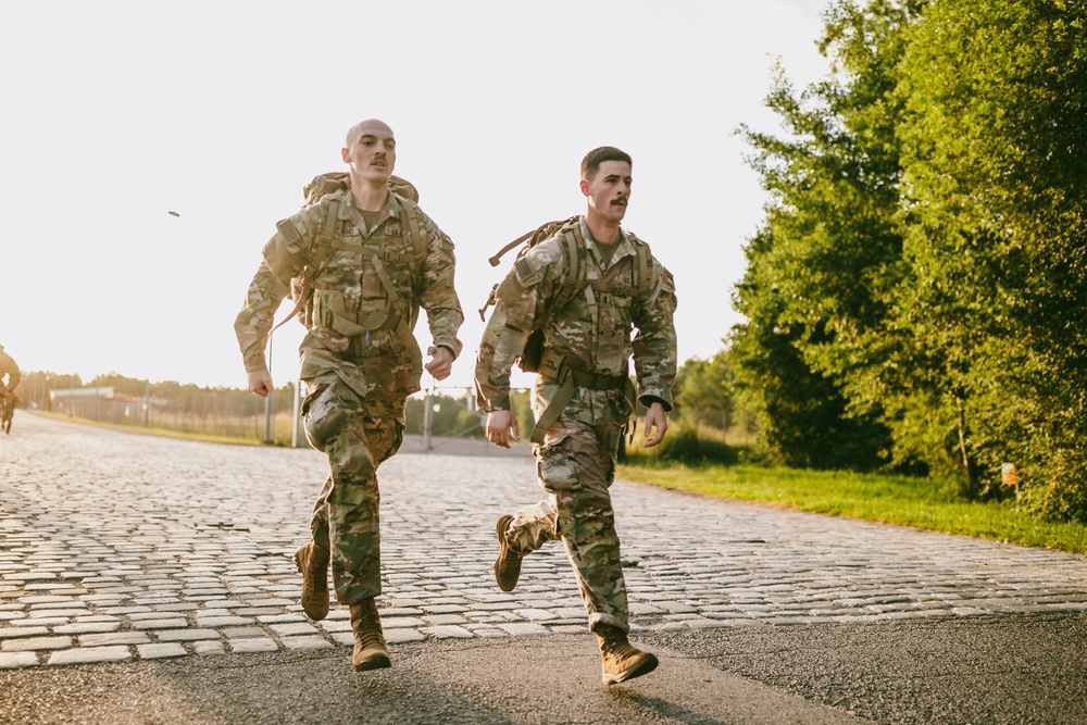 Spc. Leyland Builds Endurance with Task Force Saber in Germany