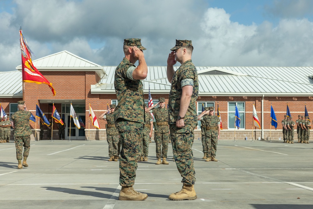 Marine Air Support Squadron 1 change of command ceremony