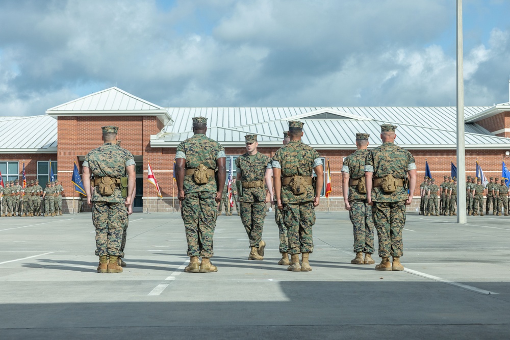 Marine Air Support Squadron 1 change of command ceremony