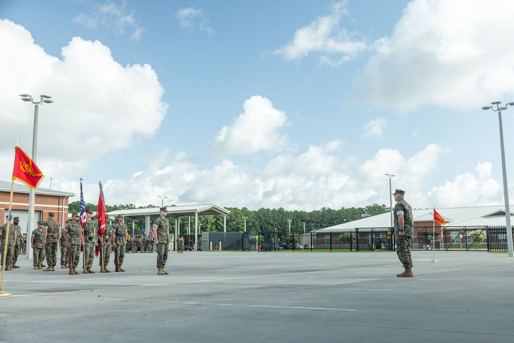 Marine Air Support Squadron 1 change of command ceremony