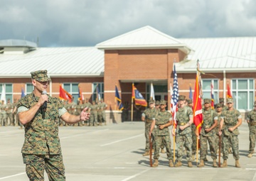 Marine Air Support Squadron 1 change of command ceremony