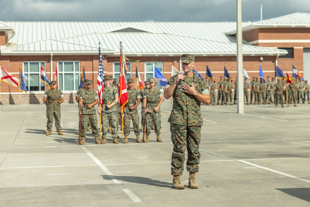 Marine Air Support Squadron 1 change of command ceremony