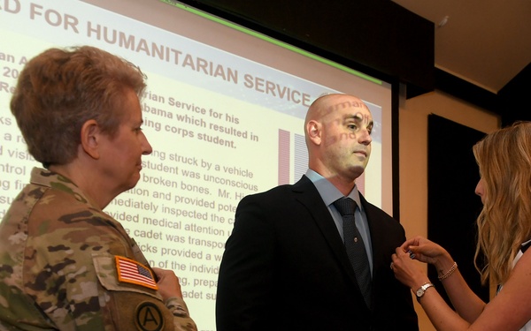 Civilian Employee Receives Humanitarian Service Medal