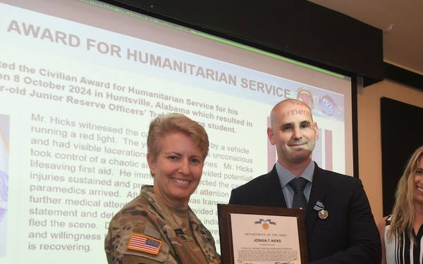 Civilian Employee Receives Humanitarian Service Medal