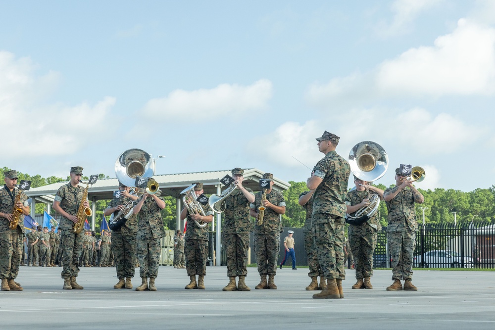 Marine Air Support Squadron 1 change of command ceremony