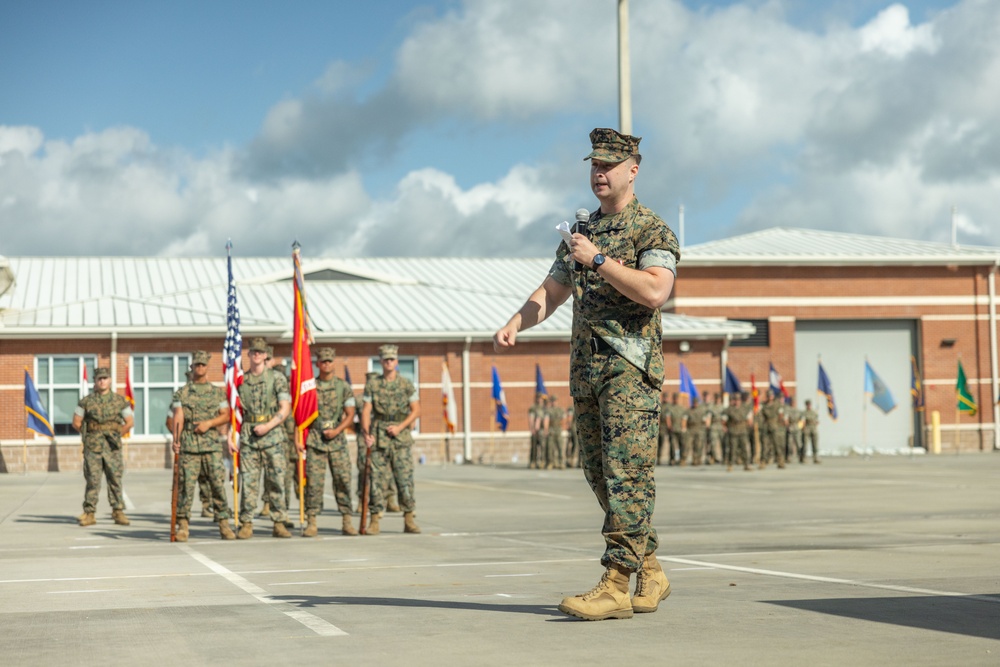 Marine Air Support Squadron 1 change of command ceremony