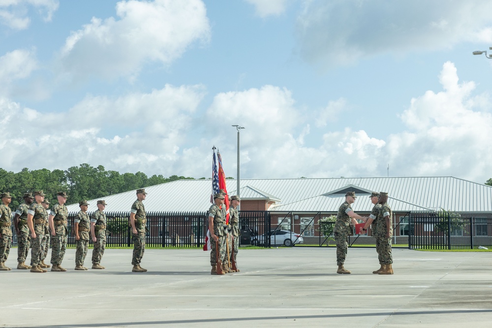 Marine Air Support Squadron 1 change of command ceremony