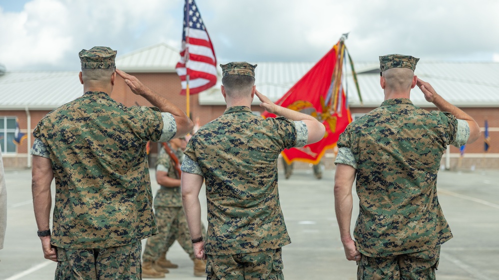 Marine Air Support Squadron 1 change of command ceremony