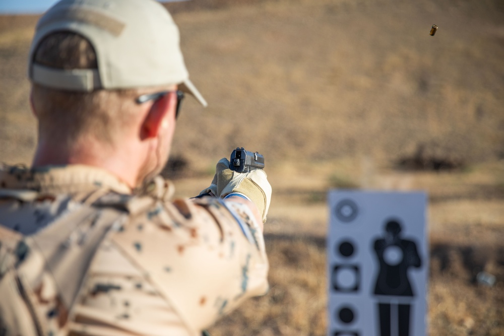 Coalition Members Conduct Weapons Training at Beneslawa Range