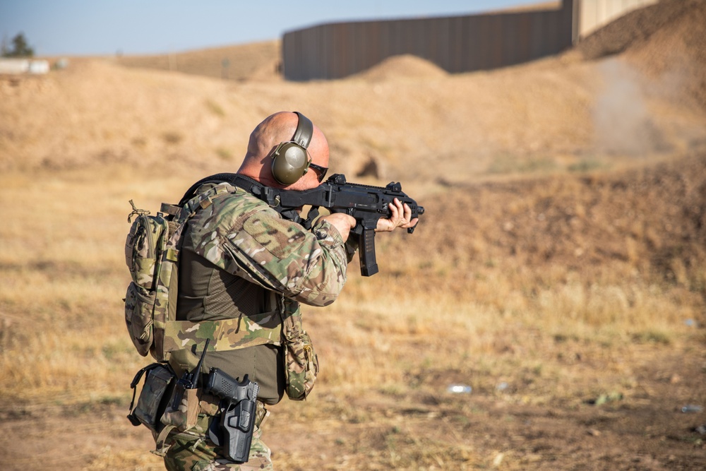 Coalition Members Conduct Weapons Training at Beneslawa Range