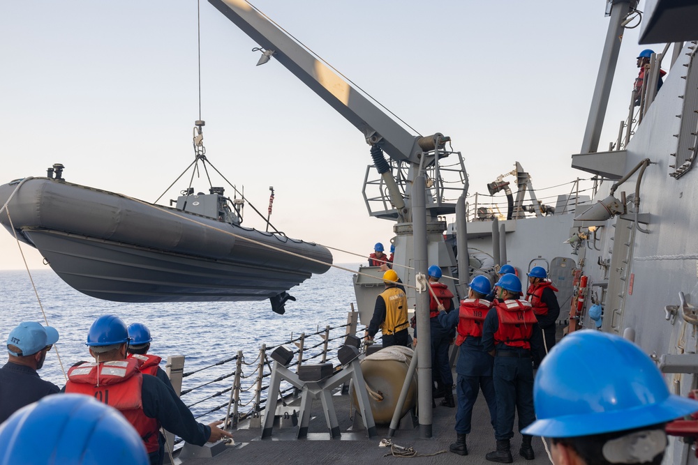 USS Paul Ignatius Man Overboard Drill