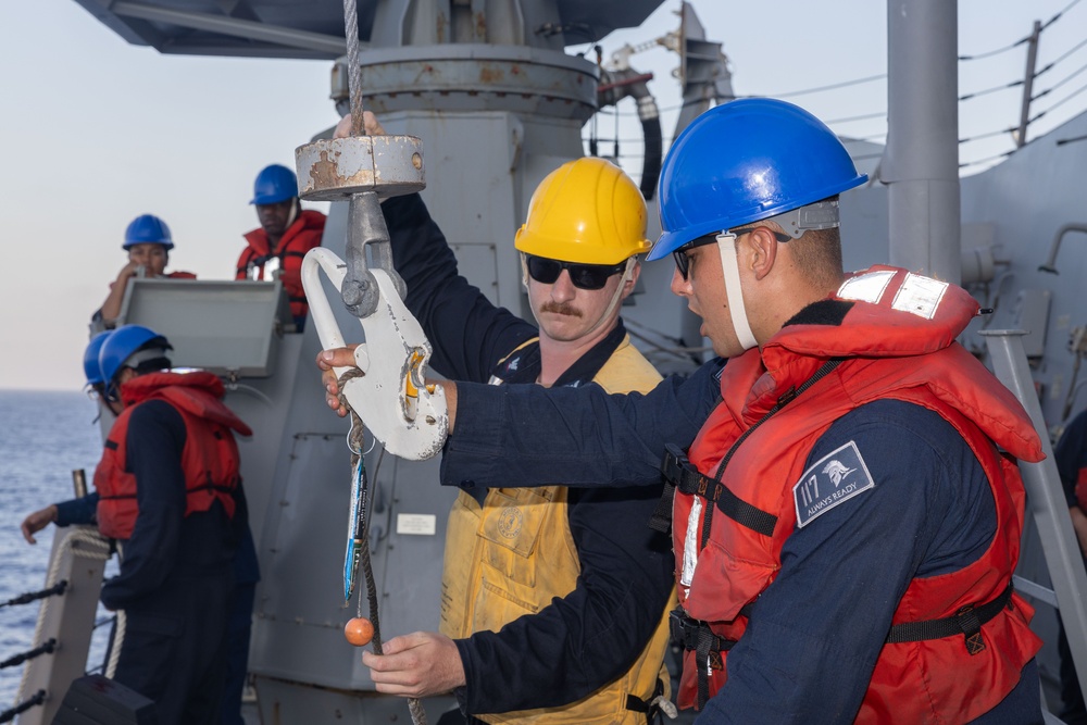 USS Paul Ignatius Man Overboard Drill