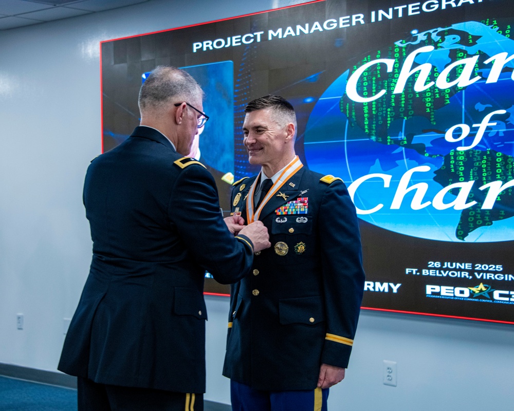 Project Manager Integrated Enterprise Network holds change of charter and retirement ceremonies
