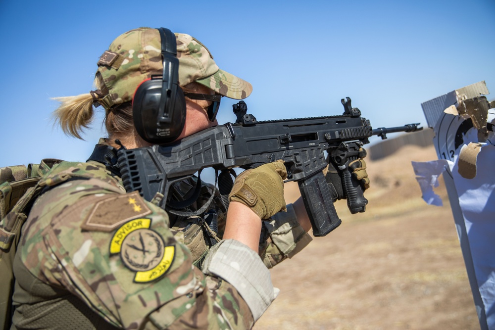 Coalition Members Conduct Weapons Training at Beneslawa Range