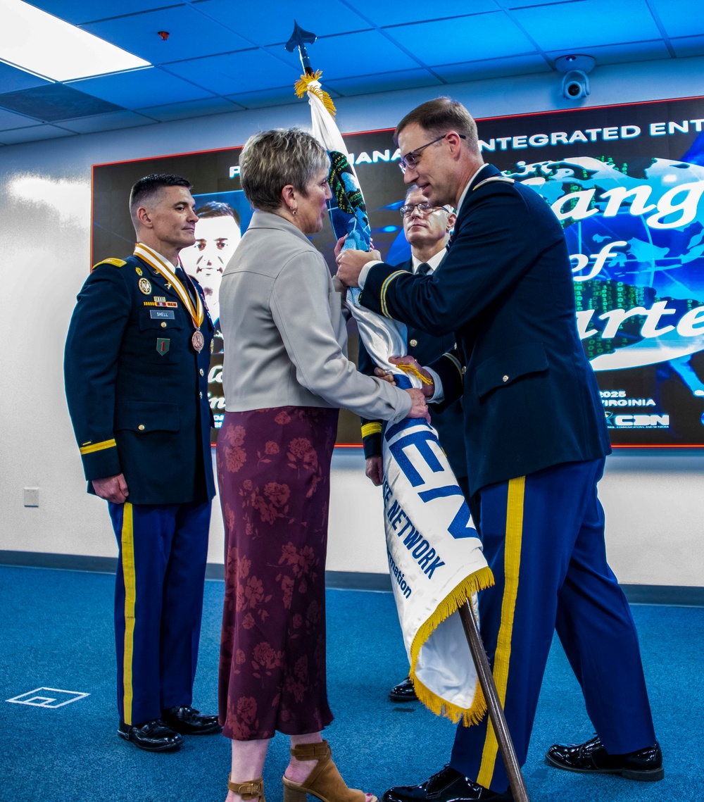 Project Manager Integrated Enterprise Network holds change of charter and retirement ceremonies