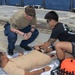Tactical Combat Casualty Care drill on USS Paul Ignatius