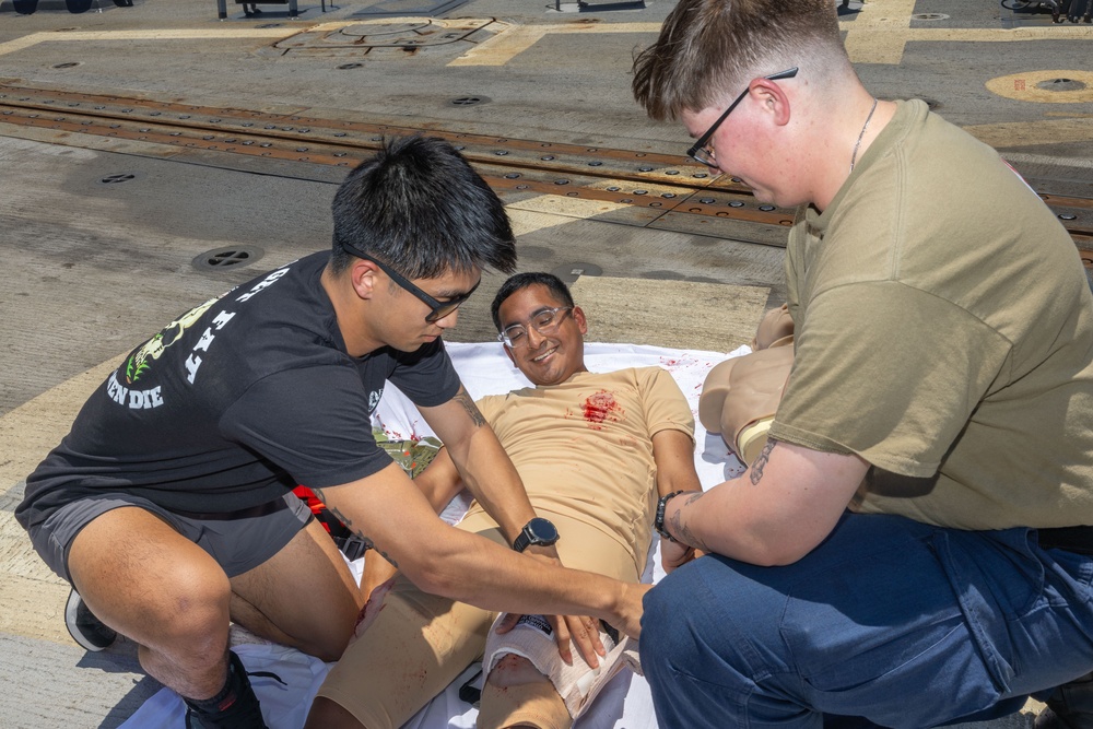 Tactical Combat Casualty Care on USS Paul Ignatius