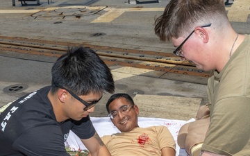 Tactical Combat Casualty Care on USS Paul Ignatius