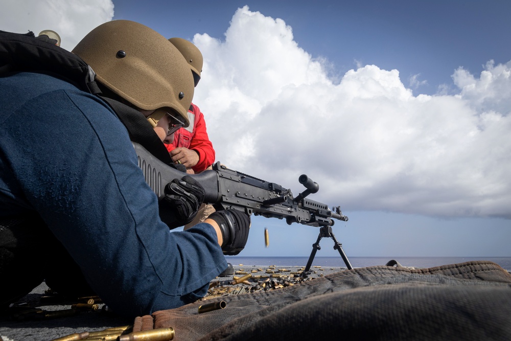 USS Gerald R. Ford (CVN 78) Conducts Live-Fire Exercises