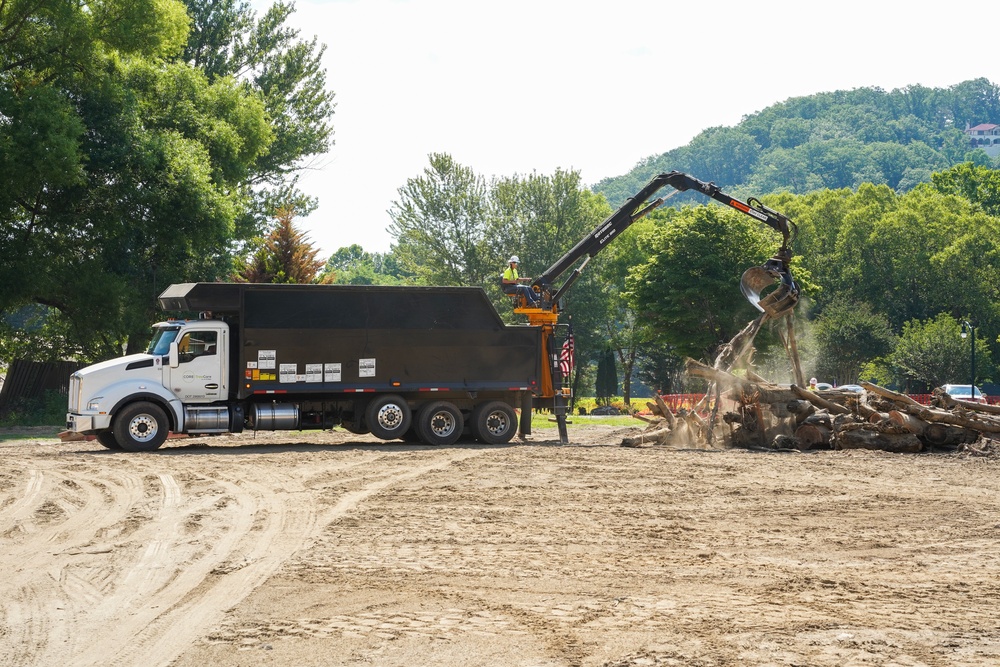 Debris removal continues at Lake Lure, North Carolina
