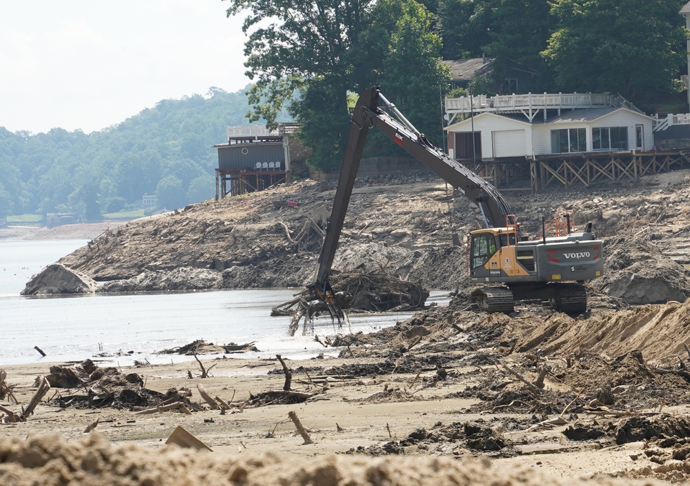 Debris removal continues at Lake Lure, North Carolina