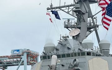 USS Donald Cook Moors In Boston