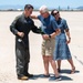 Col. Mills fini flight at Davis-Monthan