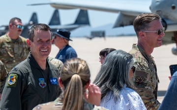Col. Mills fini flight at Davis-Monthan