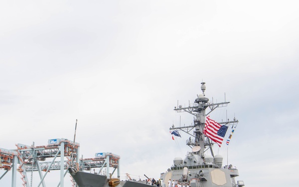 USS Donald Cook Arrives in Boston