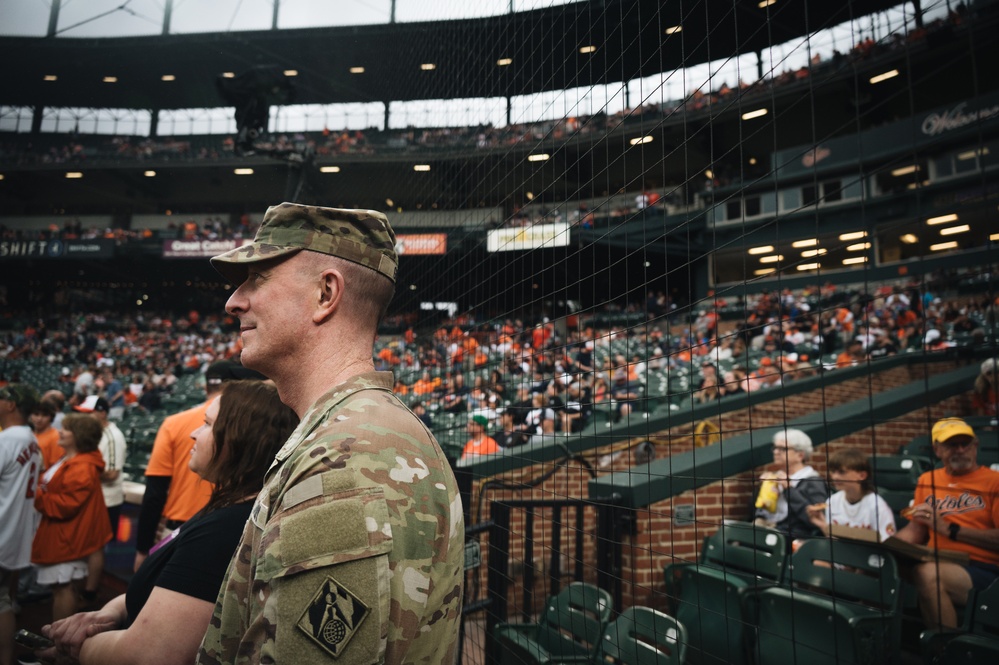U.S. Army Corps of Engineers joins Baltimore Orioles for &quot;first pitch&quot;