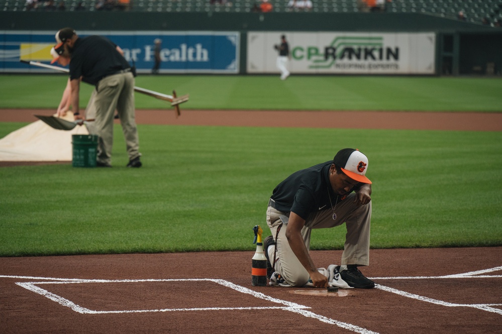 U.S. Army Corps of Engineers joins Baltimore Orioles for &quot;first pitch&quot;